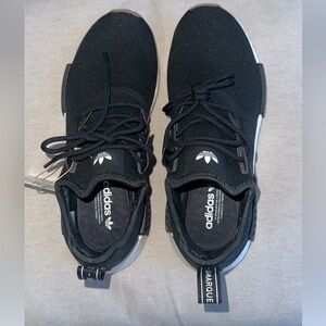 adidas Men's Black Sneakers with White Details